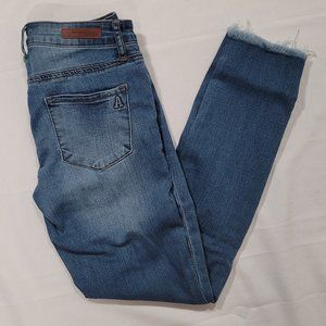 Articles of Society Raw Hem Skinny Ankle Jeans